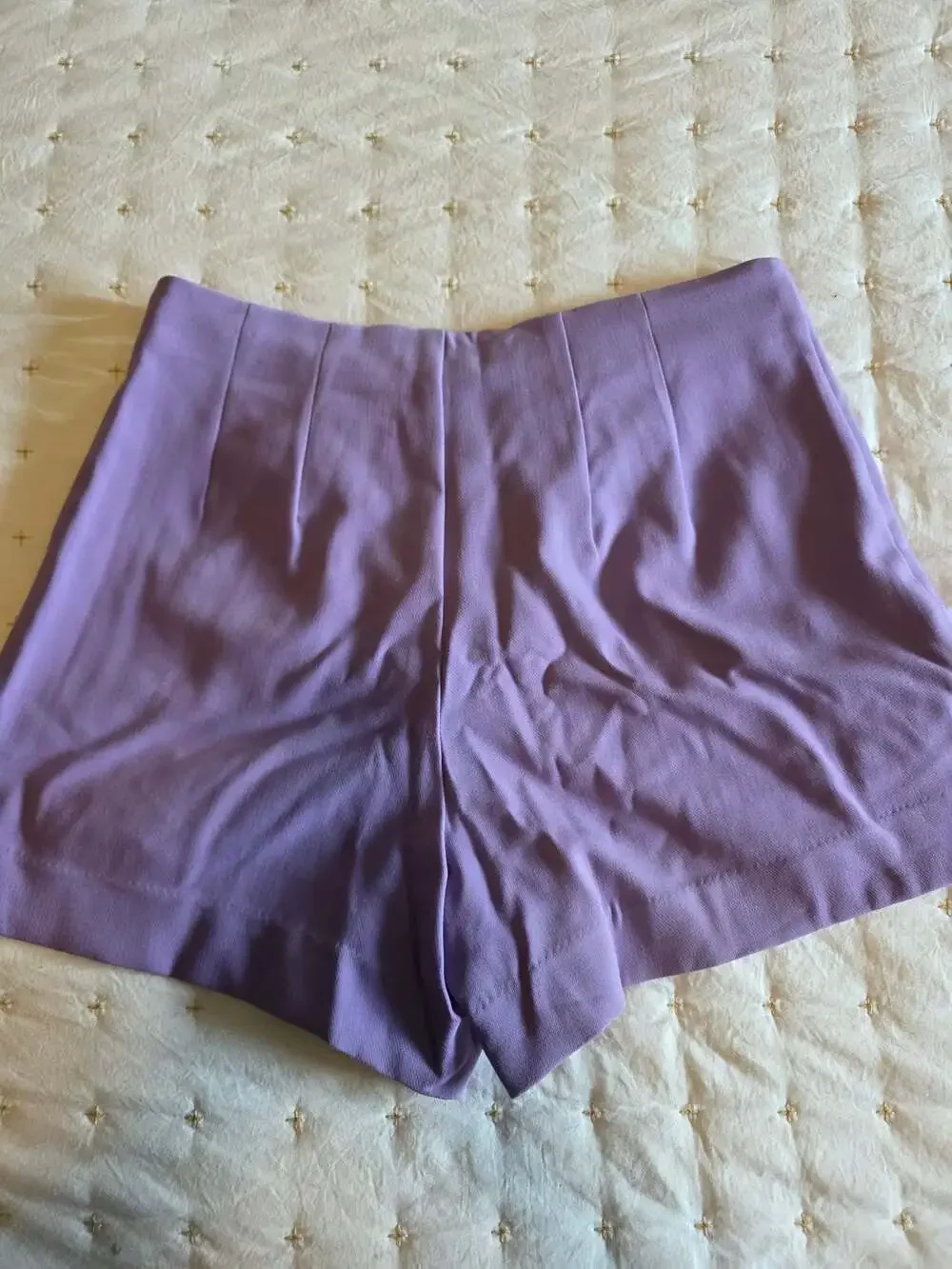 A New Day Women's Tailored High-Rise Stretch Shorts in Lilac Purple